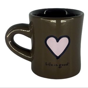 Life is Good Brown/Pink Happiness Mug